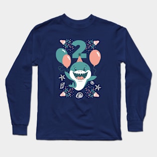 Baby Shark for 2nd Birthday Long Sleeve T-Shirt